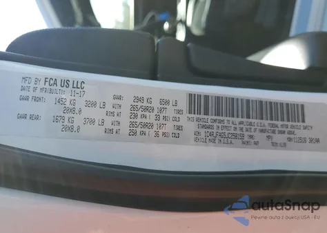 2018 Jeep Grand Cherokee Laredo из США, поврежденный, VIN 1C4RJFAG5JC258159